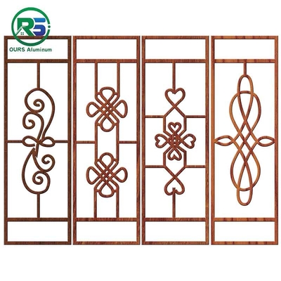 Flower Pattern Decorative Aluminum Window Grilles Customized OEM