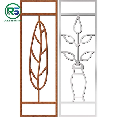 Flower Pattern Decorative Aluminum Window Grilles Customized OEM