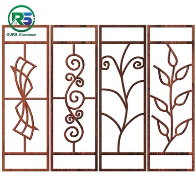 Flower Pattern Decorative Aluminum Window Grilles Customized OEM