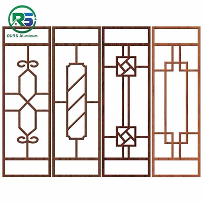 Flower Pattern Decorative Aluminum Window Grilles Customized OEM