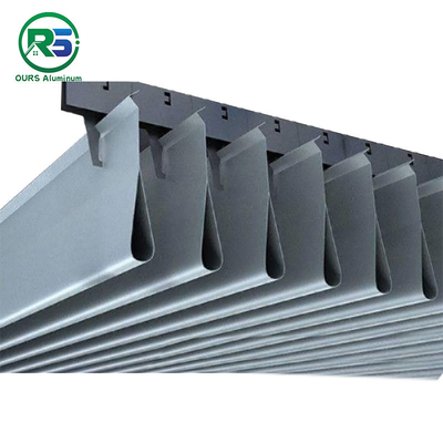 CE Indoor Linear Metal Strip Ceiling Water Drip Suspended Ceiling Aluminium Weather Resistance