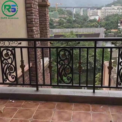 Black Contemporary Aluminum Fence Panel Pre - Assembled Classic Spear Top
