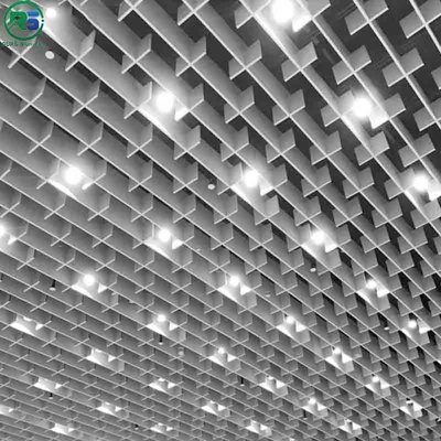 Fireproof Corrugated Aluminum Wall Panels Architectural Metal Ceiling Tiles Suspended 180MM