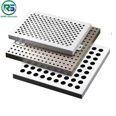 Fireproof Corrugated Aluminum Wall Panels Architectural Metal Ceiling Tiles Suspended 180MM