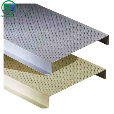 Fireproof Corrugated Aluminum Wall Panels Architectural Metal Ceiling Tiles Suspended 180MM