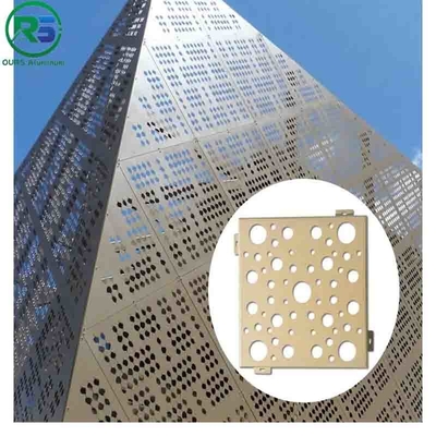 Fireproof Corrugated Aluminum Wall Panels Architectural Metal Ceiling Tiles Suspended 180MM