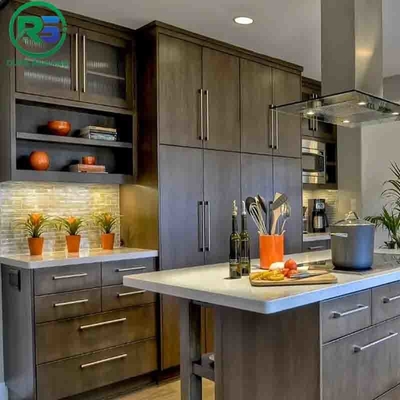 Modern Aluminum Cabinet with Fluorocarbon Spraying And Black Aluminum Cabinet System