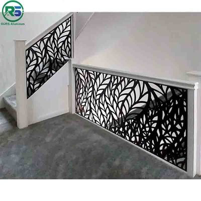 Wood Color And Black Contemporary Aluminum Fence of Aluminum Product Thickness 20MM