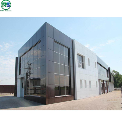 Fireproof Corrugated Aluminum Wall Panels Architectural Metal Ceiling Tiles Suspended 180MM