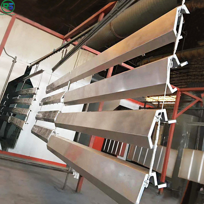 8mm Thickness Clip In Metal Ceiling Aluminum Wall Panels Architectural Suspended Fireproof