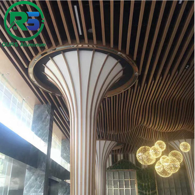 CE Indoor Linear Metal Strip Ceiling Water Drip Suspended Ceiling Aluminium Weather Resistance
