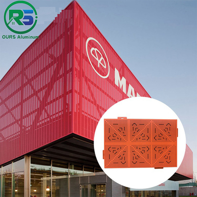 Perforated Aluminium Strip Ceiling Dustproof White Powder Coating