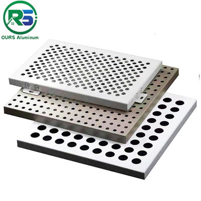 Perforated Aluminium Strip Ceiling Dustproof White Powder Coating
