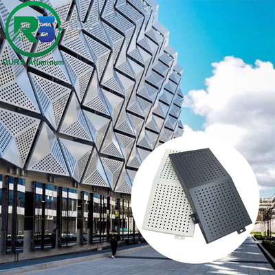 Perforated Aluminium Strip Ceiling Dustproof White Powder Coating