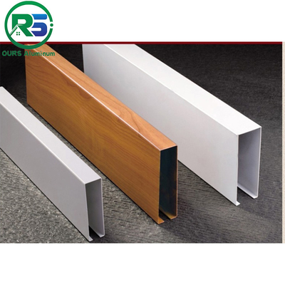 Square Tube Linear Suspended Metal Ceiling For Decoration Fireproof