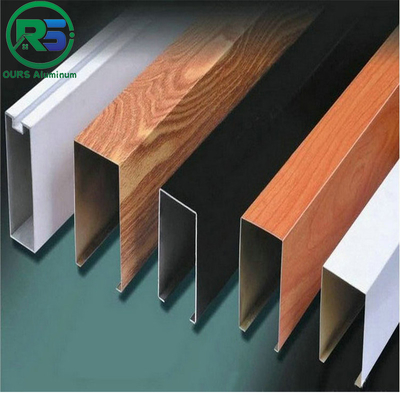 Square Tube Linear Suspended Metal Ceiling For Decoration Fireproof