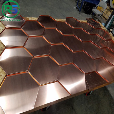 3D PVDF Aluminum Honeycomb Panel Decorative Building Exterior Wall Tile Tegular