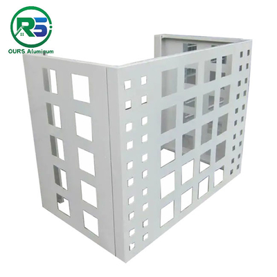1.5mm-4mm Thickness Aluminium Air Conditioner Cover Metal Vent Perforated Panels