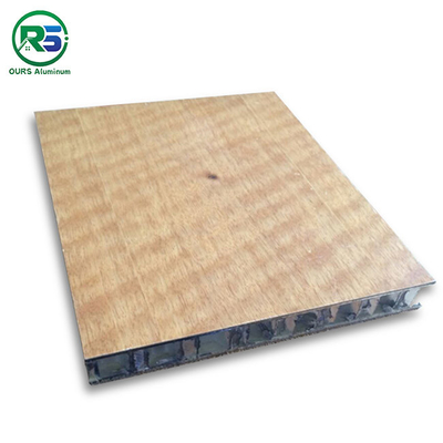 Wood Graid  Aluminum Honeycomb Panel / Curtain Wall Sandwich Metal Panel