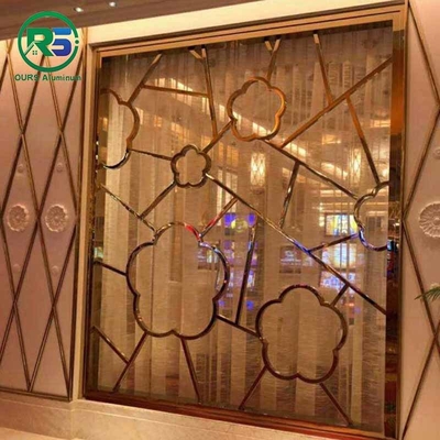 Artistic Pattern Carving Perforated Metal Screen Facade Decorative Screens