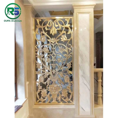 Artistic Pattern Carving Perforated Metal Screen Facade Decorative Screens