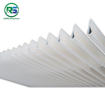 CE Indoor Linear Metal Strip Ceiling Water Drip Suspended Ceiling Aluminium Weather Resistance