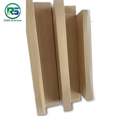 Wooden PVDF Coated Aluminum Wall Panels Interior Decor 2.0mm 2.5mm 3.0mm Thickness