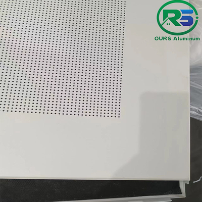 8mm Thickness Clip In Metal Ceiling Aluminum Wall Panels Architectural Suspended Fireproof