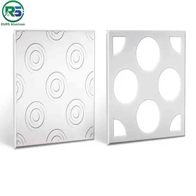 Fireproof Corrugated Aluminum Wall Panels Architectural Metal Ceiling Tiles Suspended 180MM