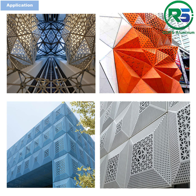 3D PVDF Aluminum Honeycomb Panel Decorative Building Exterior Wall Tile Tegular